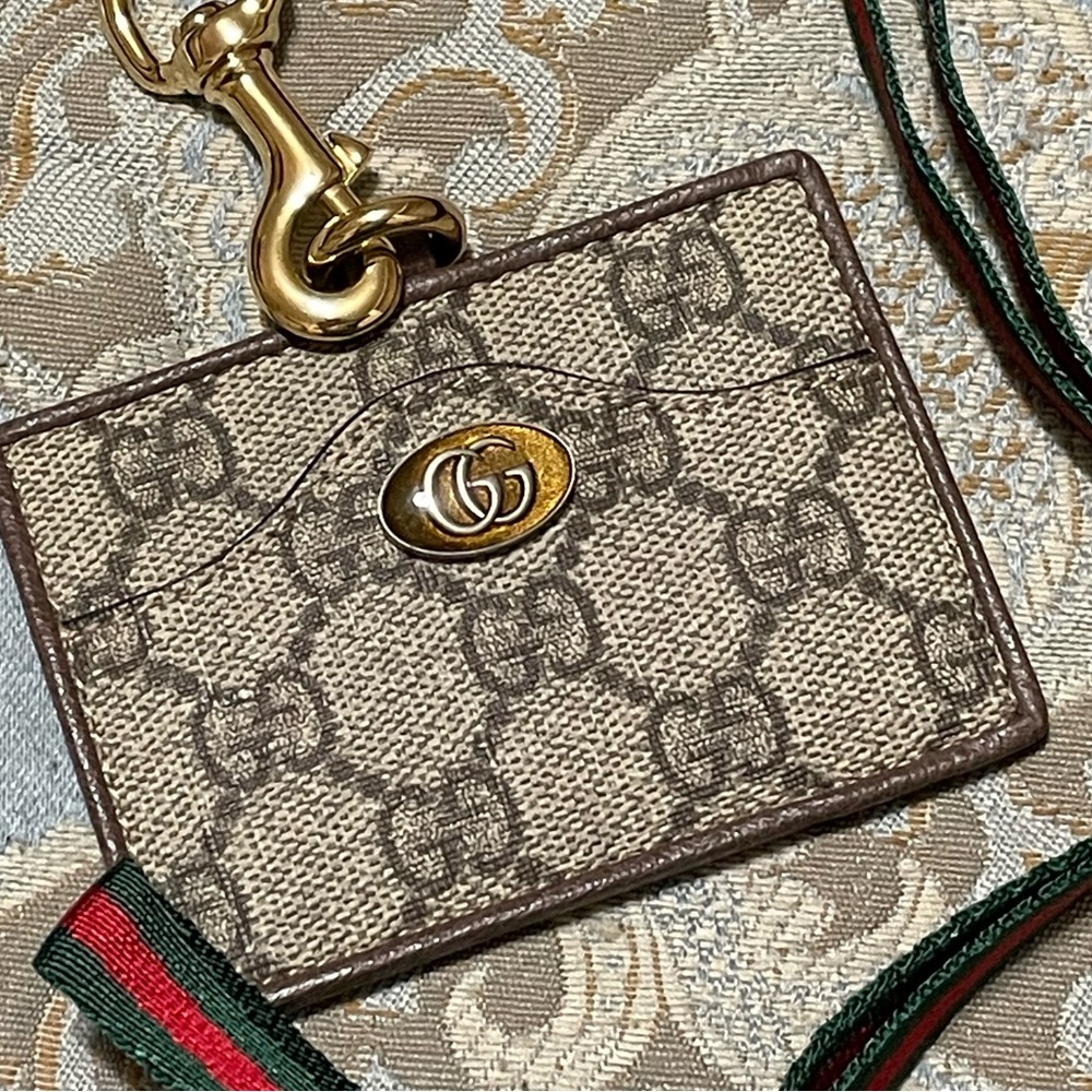 ❤️SOLD❤️Brand New Authentic Gucci Ophidia Lanyard Card Case